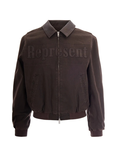  Represent Embossed Collar Jacket - Brown 