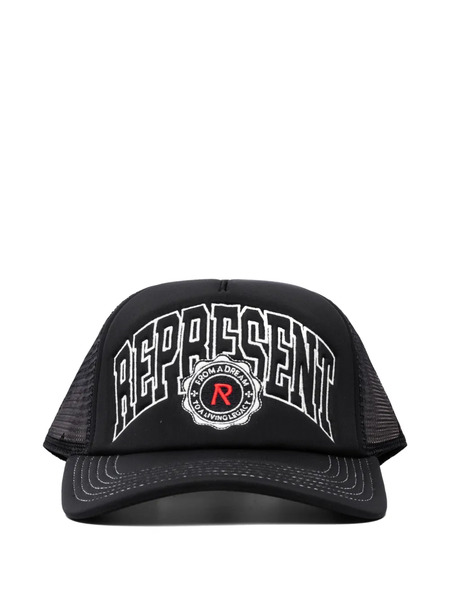  Represent Embroidered Mesh Cap Hat - Black 