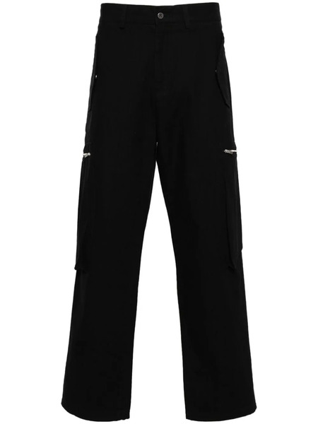  Represent Herringbone Straight-leg Trousers - Black 