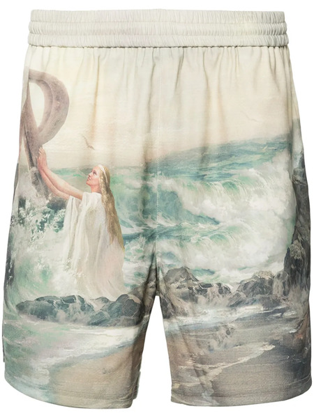  Represent Higher Truth Printed Shorts - Yellow 