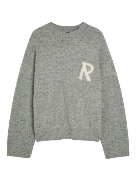  Represent Letter Crew-neck Sweater - Grey 