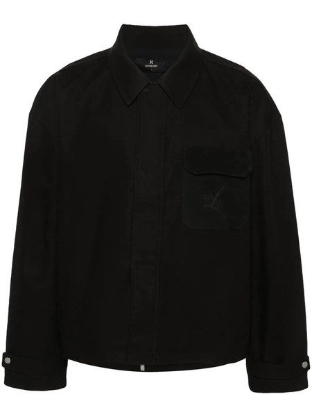  Represent Logo-engraved Cotton Jacket - Black 
