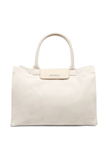  Represent Logo-plaque Tote Bag - Neutrals 