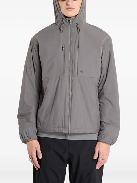  Represent 247 Panelled Insulated Hodded Jacket - Grey 