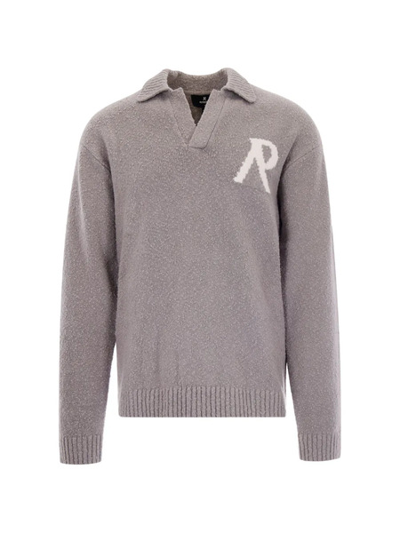  Represent Polo-collar Sweater - Grey 