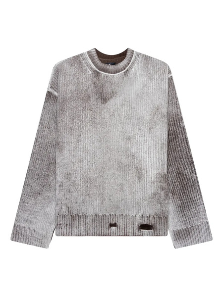  Represent Ribbed Crew-neck Sweater - Grey 