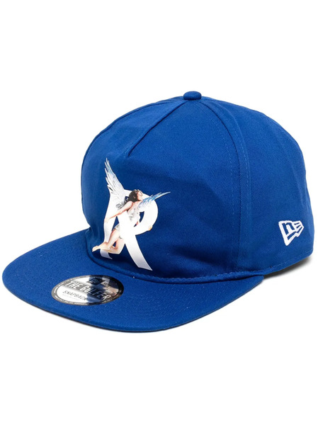  Represent Represent Slogan-embroidery Cotton Cap - Blue 