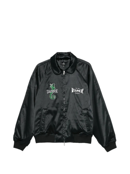  Represent Viper-embroidered Zip-fastening Jacket - Black 