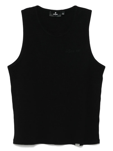  Represent Waffle Tank Top - Black 