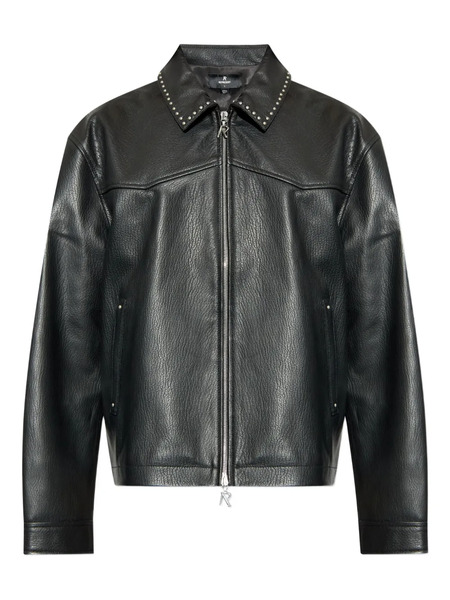  Represent X Iron Maiden Trooper Studded Leather Jacket - Black 