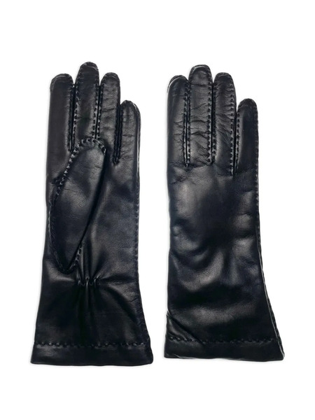  Restelli Leather Gloves - Black 