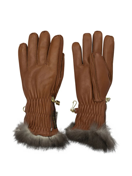  Restelli Leather Gloves - Brown 