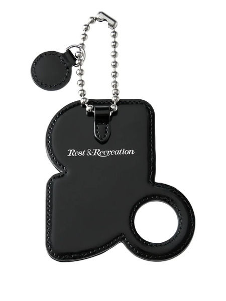  Rest&recreation Mirror-embellished Keyring - Black 