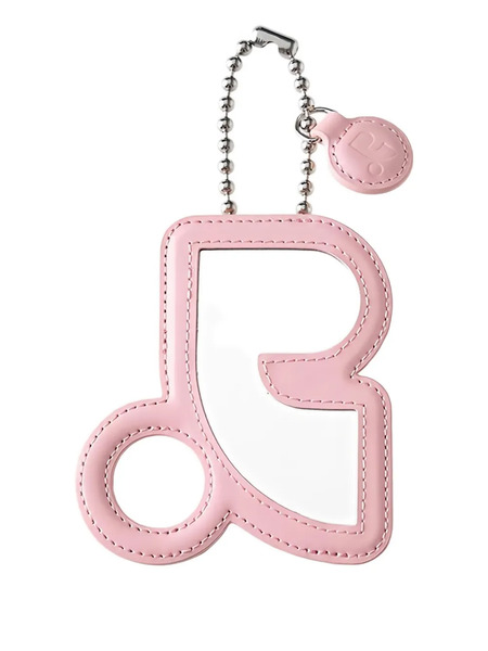  Rest&recreation Mirror Leather Carholder Keyring - Pink 
