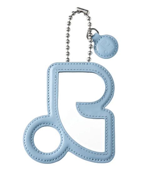  Rest&recreation Mirror Leather Keyring - Blue 