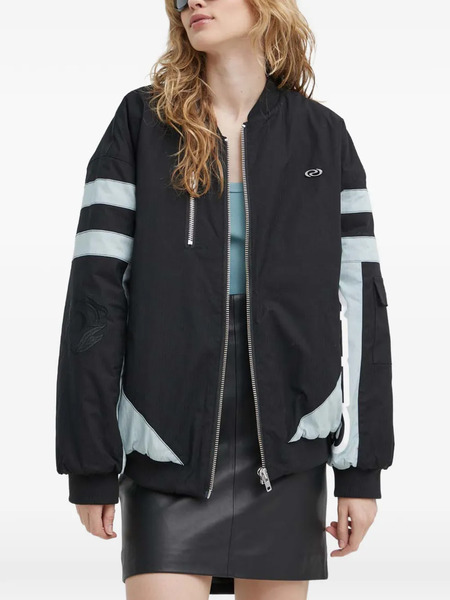 Résumé Alanars Striped Embroidered Jacket - Black 