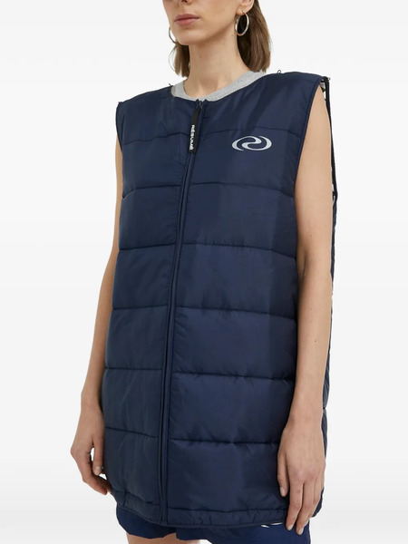  Résumé Hooded Buttoned Coat - Blue 