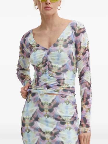  Résumé Ruched Long-sleeve Top - Blue 