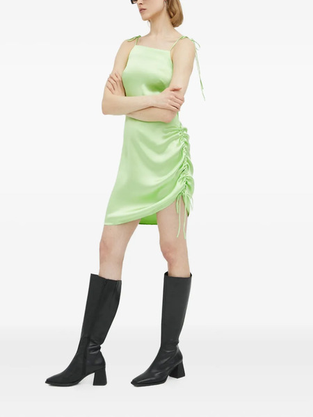  Résumé Tie-strap Gathered Dress - Green 