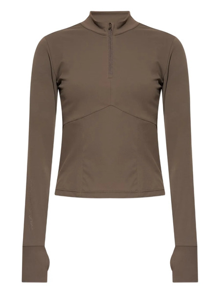  Rethinkit Studios High-neck Half-zip Top - Brown 
