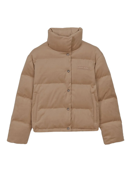  Rethinkit Studios Logo-appliqué Padded Jacket - Brown 