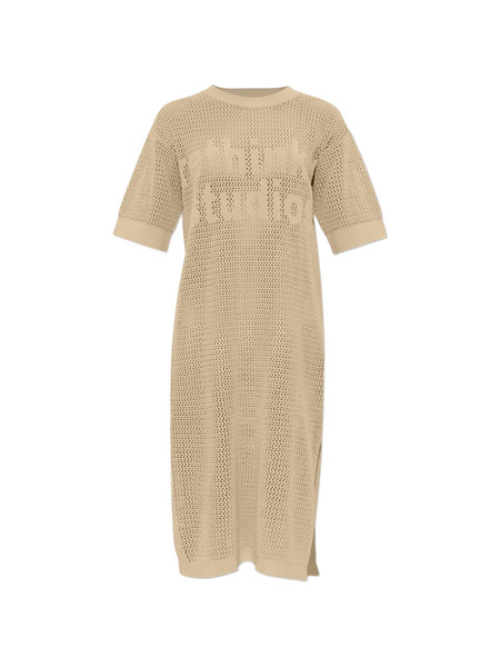  Rethinkit Studios Logo-detail Midi Dress - Neutrals 