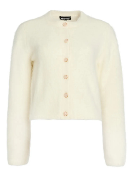  Retrofete Medora Buttoned Cardigan - White 
