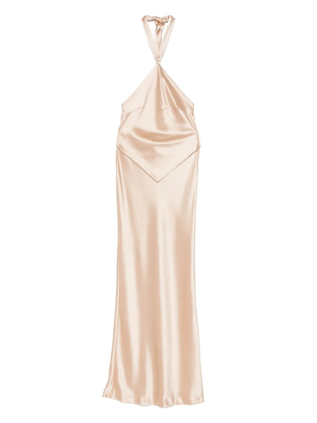  Retrofete Satin Maxi Dress - Neutrals 
