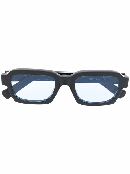  Retrosuperfuture Caro Rectangular-frame Sunglasses - Black 
