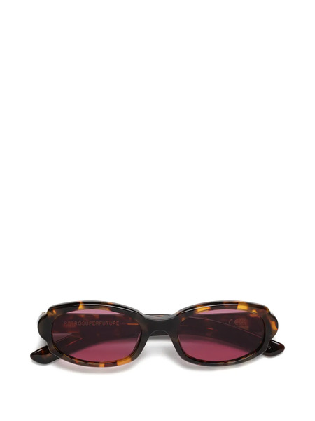  Retrosuperfuture Esatto Oval-frame Sunglasses - Brown 