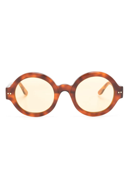  Retrosuperfuture Nakagin Tower Blonde Round-frame Sunglasses - Brown 