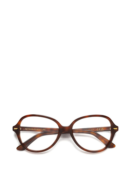  Retrosuperfuture Oval-frame Glasses - Brown 