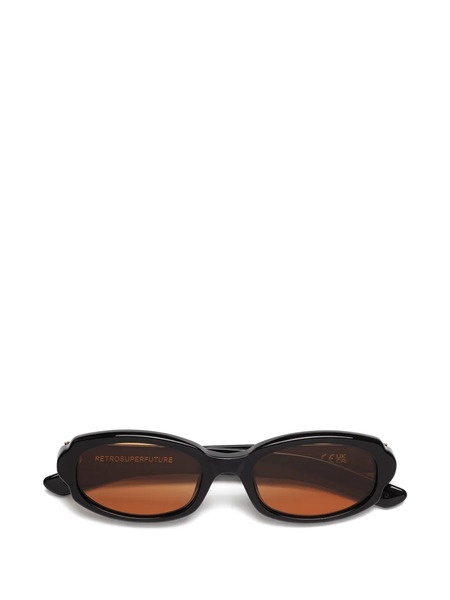  Retrosuperfuture Oval-frame Sunglasses - Black 