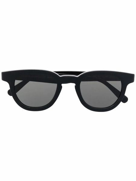  Retrosuperfuture Polished-effect Round-frame Sunglasses - Black 
