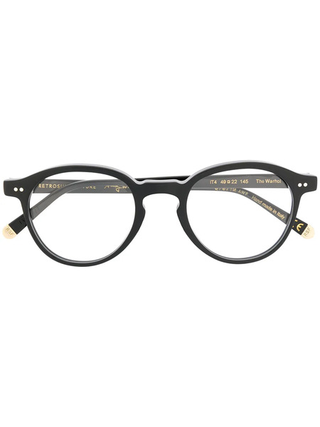  Retrosuperfuture Round Frame Glasses - Black 