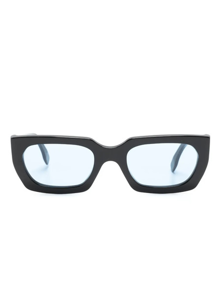  Retrosuperfuture Teddy Rectangle-frame Sunglasses - Black 