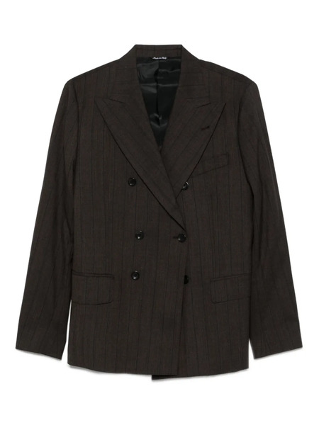  Reveres 1949 Pinstripe Double-breasted Suit - Brown 