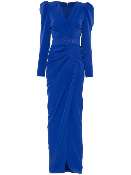  Rhea Costa Belted Gown - Blue 