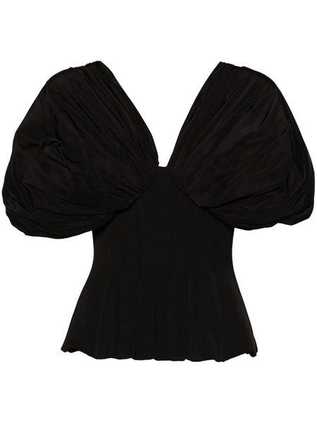  Rhea Costa Ruched Top - Black 