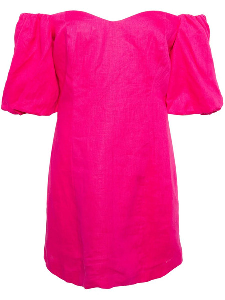  Rhode Dali Linen Mini Dress - Pink 
