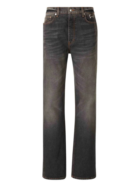  Rhude Belt-loop Button-fastening Jeans - Black 