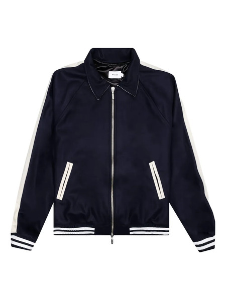  Rhude Boys Signature Varsity-stripe Bomber Jacket - Blue 