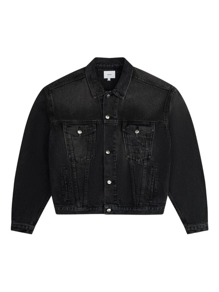  Rhude Buttoned Denim Jacket - Black 