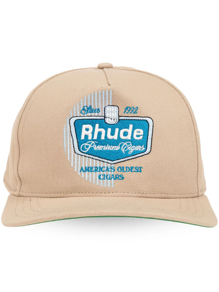  Rhude Cigaro Embroidered Cap - Neutrals 