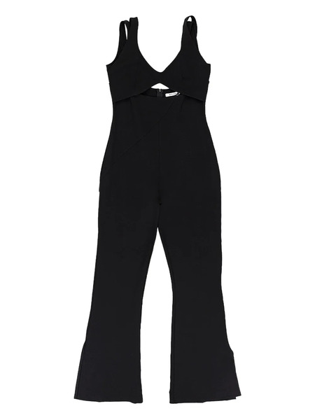  Rhude Cut-out Flared Jumpsuit - Black 