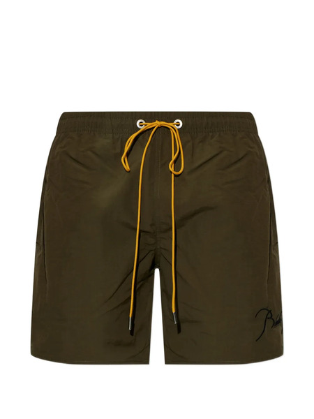  Rhude Drawstring Swim Shorts - Green 