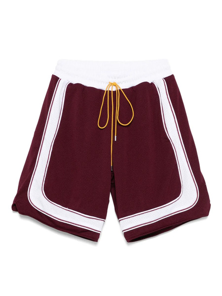  Rhude Drawstring Track Shorts - Red 