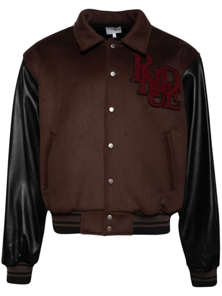  Rhude Duck Varsity Jacket - Brown 