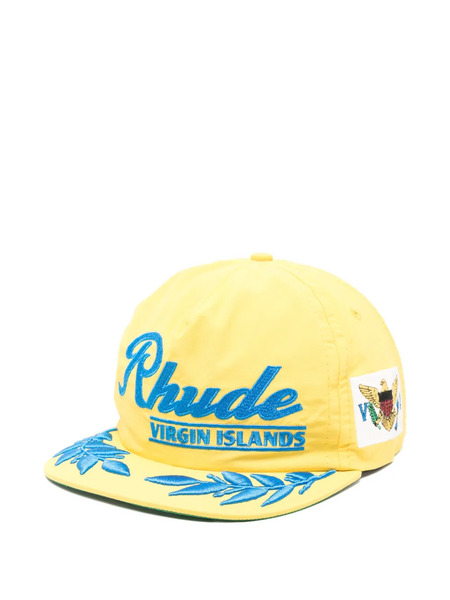  Rhude Embroidered Cap - Yellow 