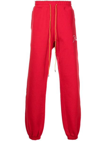 Rhude Embroidered-logo Tapered Joggers 